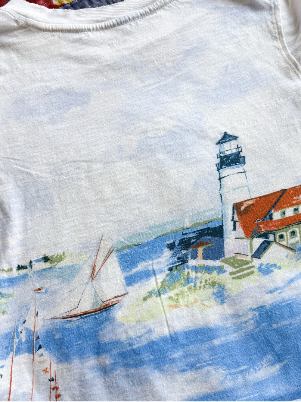 Maeve White Scenic Lighthouse Graphic Tee - Picture 5 of 8